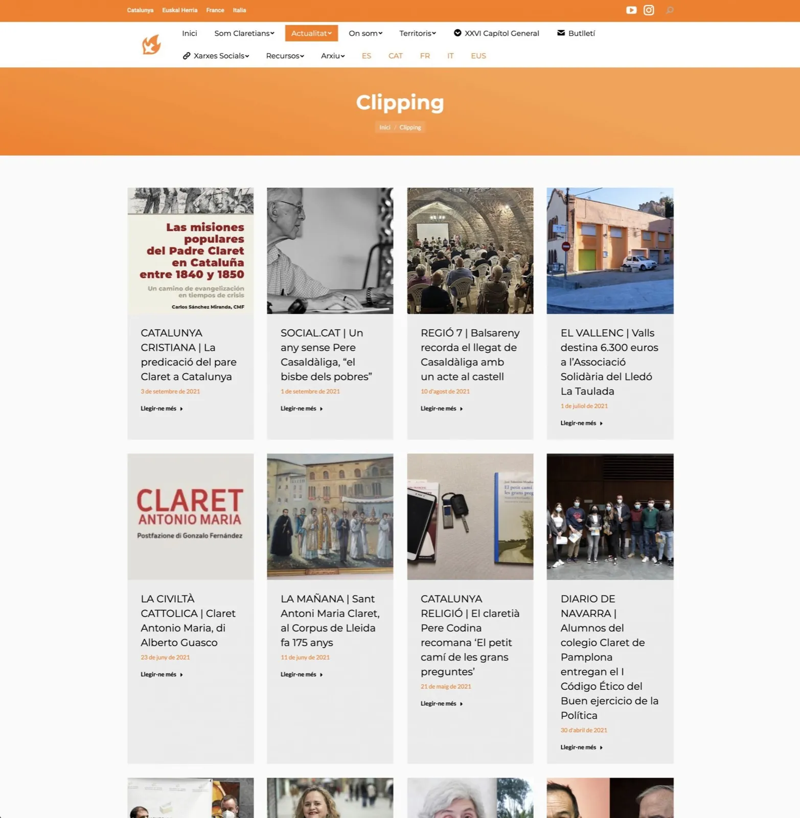 Claretians · Web — imagen 3